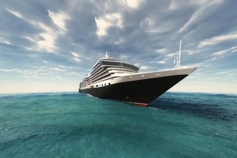 Cruise ship Stock Illustration