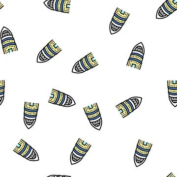 Cruise ship liner top vector seamless pattern Stock Illustration
