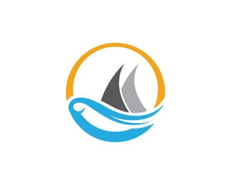 Cruise ship Logo Template Stock Illustration