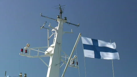 Cruise ship mast Stock Footage 491085