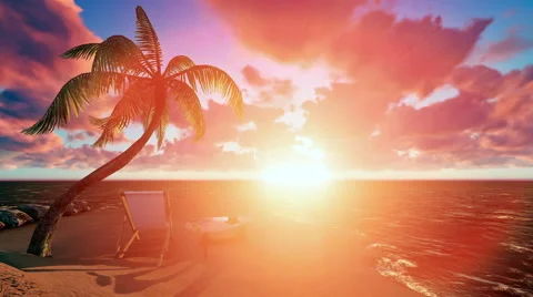 Cruise Ship navigating to sunset Stock Footage 63254350