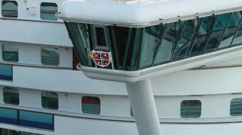 Cruise ship navigation bridge P HD 9437 Stock Footage