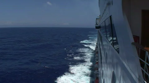 Cruise Ship on the Ocean Video stock 455235