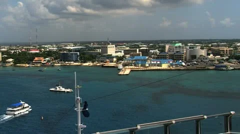 Cruise ship in Port Stock Footage 12413803