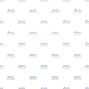 Cruise ship repeating pattern creating travel background Stock Illustration