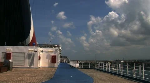 Cruise ship at sea Stock Footage 12416716