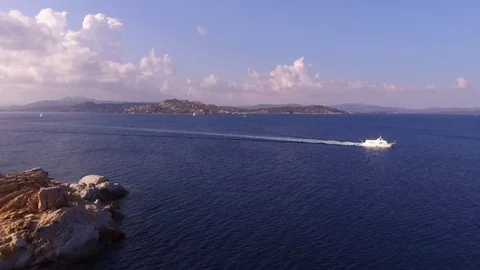 Cruise Ship At Sea  Stock Footage 82398273