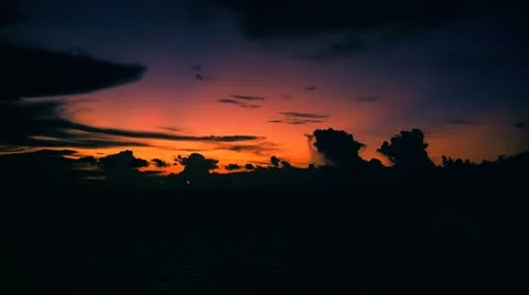 Cruise ship sunset, T/lapse Stock Footage 12392915