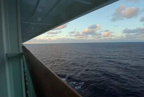 Cruise Ship View 04 SD Stock Footage 9838369