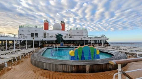 Cruise ship view of the sky Stock Photos
