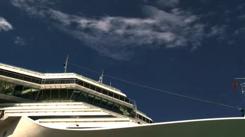 Cruise ship wheelhouse Stock Footage 12394848