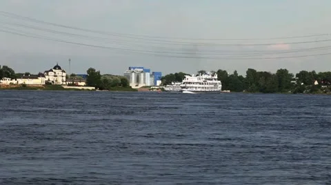 Cruise Ships Time Lapse Stock Footage