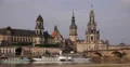 Cruise Ships Tour Boats Elbe River Dresden Cityscape Germany Tourists Attraction 4k or 4k+ Resolution