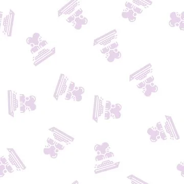 Cruise for two glyph seamless pattern Stock-Illustration