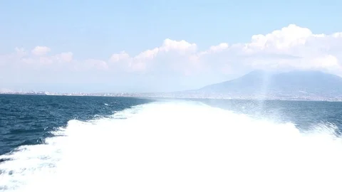 Cruise water trail Stock Footage 107799217