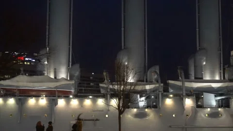 Cruiser aurora in the dark Video stock 99520988