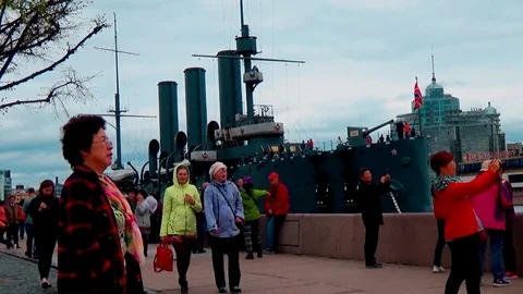 Cruiser Aurora Stock Footage 75937082