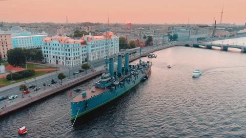 Cruiser Aurora 库存影片 168185476