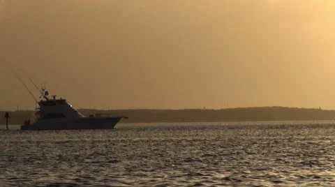 Cruiser at dawn Stock Footage 52365638