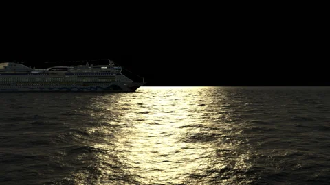 Cruiseship on the Sea 動画素材 133173740