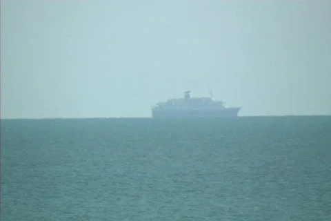 Cruiseshipdistance Stock Footage 78110