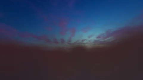 Cruising above clouds at sunset Stock-Footage 118580319