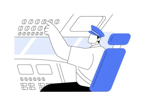Cruising altitude abstract concept vector illustration. Stock Illustration