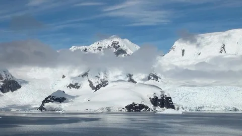Cruising in Antarctica Stock Footage 69978473