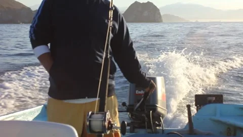 Cruising in boat Stock Footage 7748077