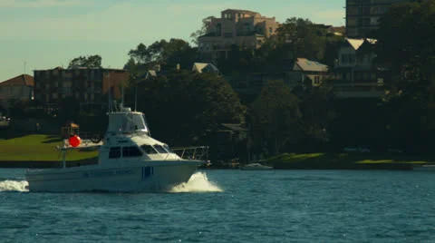 Cruising the Harbour Stock Footage 24710160