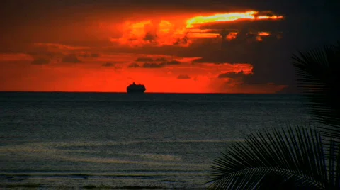 Cruising at sunset Stock Footage 146815