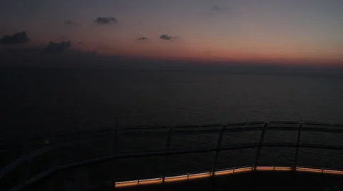 Cruising into the Sunset Stock Footage 36778570