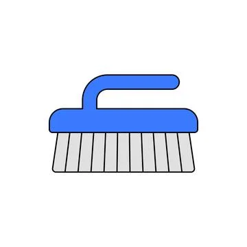 Crumb sweeper brush Illustrazione stock