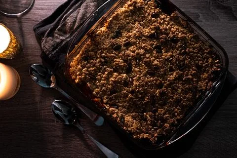 Crumble for Dessert Stock-Fotos