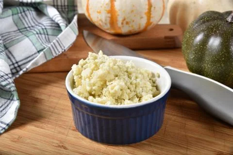 Crumbled blue cheese Stock Photos