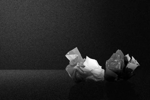 Crumbled colored paper Stock Photos
