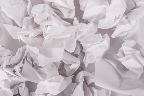 Crumbled up paper texture background Stock Photos