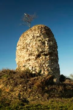 Crumbling old tower Stock Photos