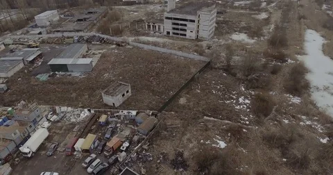 Crumbling Pipe Made Of Blocks Stock Footage 74883397