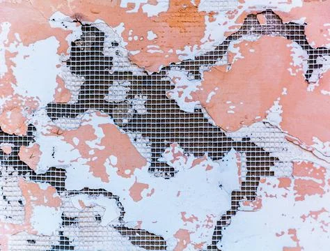 Crumbling plaster close-up Stock Photos