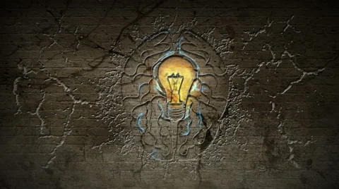 Crumbling Wall Brain Stock Footage 68334911