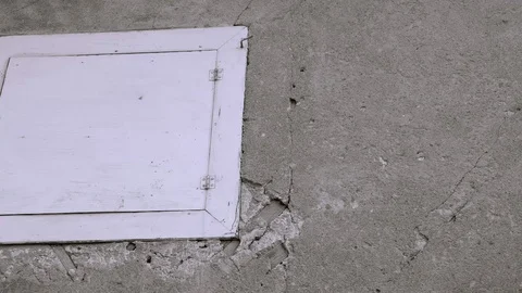 Crumbling wall, closed window on abandoned house Stock Footage 113097925