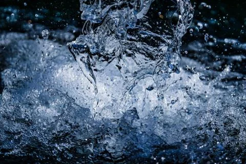Crumbling water of image Stock Photos