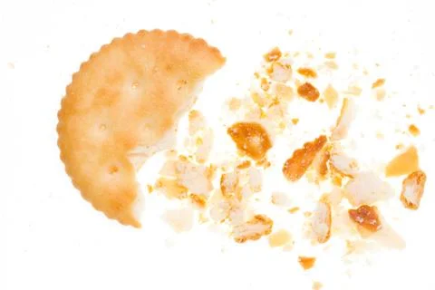 Crumbs of Biscuit Stock Photos