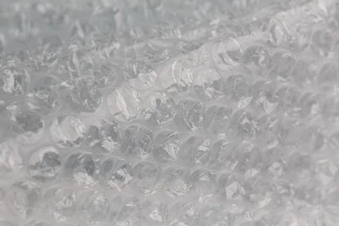 Crumpled air bubble wrap - real life close-up background Photos