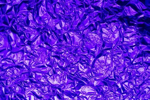 Crumpled aluminium foil background Stock Photos