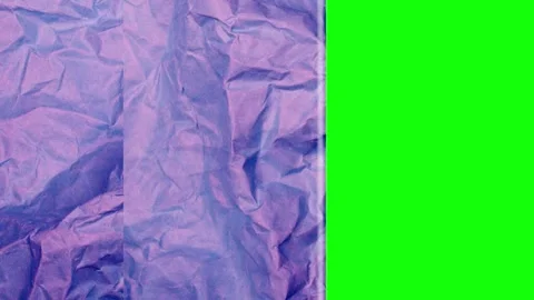 Crumpled Animated on Chroma Key for Compositing Video stock 346204592