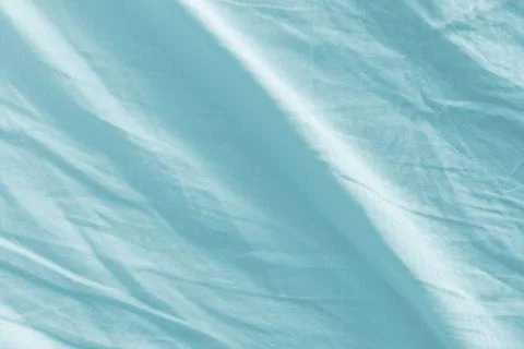 Crumpled bed sheets texture as background Foto stock