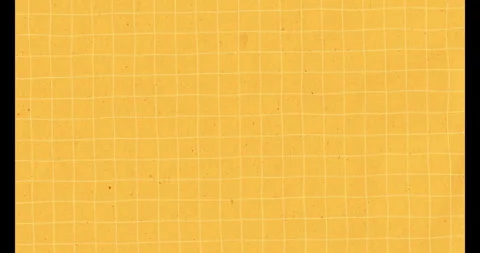 Crumpled blue checkered paper texture, detailed math paper, yellow grid texture Stock Footage 306166213