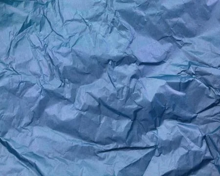 Crumpled blue paper texture background. Empty texture Stock Photos